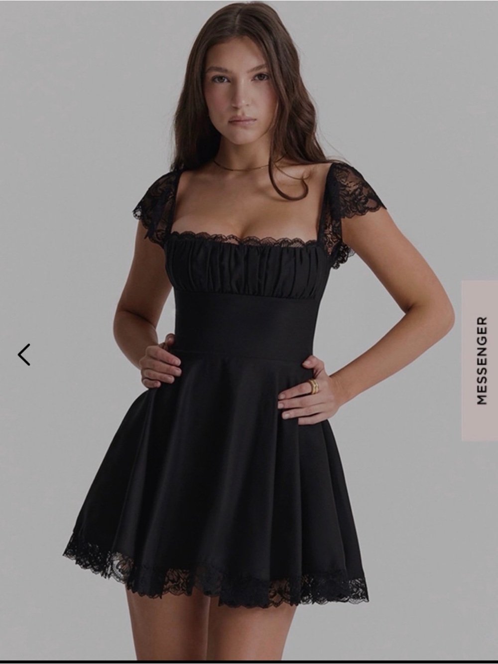 HOUSE OF CB ‘KAIA’ Black Mini Dress